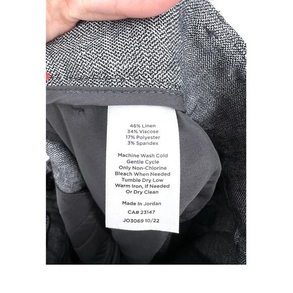 Talbots | 8 | Bristol Pants Linen Blend Trouser Straight Leg 27" Inseam Ankle - Picture 7 of 7